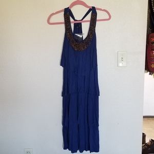 Gorgeous Apt. 9 royal estate blue tiered dress